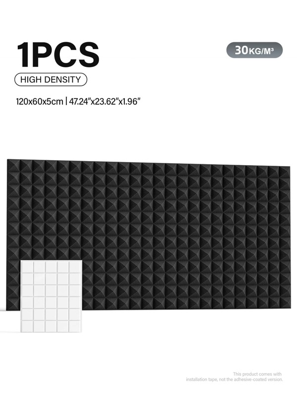 Upgrade je studio! [MODX] 1-pack piramide-akoestische panelen (47,24 * 23,62 * 1,96 inch) - Professioneel geluidsisolatie- en geluidsabsorptiemateriaal (3 kleuren) - Stop echo, verminder opnamegeluiden Home Theatre-akoestiek