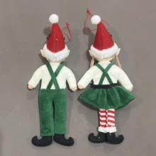 Christmas Decoration Suspender Doll Ornament, Cute Elf Figurine Hanging Decor For Christmas Tree Home Decor Christmas Decorations Room Decor Christmas Decorations Home Christmas Gifts Christmas Decor