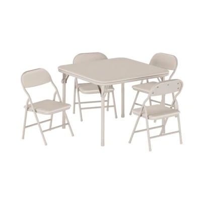 Juego de Mesa y 2 Sillas Plegables para Niños 2-6 Años | Set de Actividades con Patas Antideslizantes | Ideal para Comedor, Guardería, Aula y Espacios Pequeños