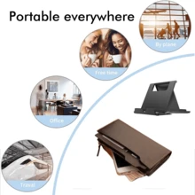 1pcs | Compact & Sleek | Travelers & Home Users | Foldable Space-Saving Multi-Angle | Phone/Tablet Stand | Universal Fit Compatible With IPhone, Android Phone, Gift For Birthday, Family, Friends For Office, Dorm And Home Use Phone Holder Phone Stand Phone Stand For Bed