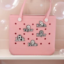 1 peça pingente personalizado esportivo com tema esportivo, pingente Bogg, pingente esportivo personalizado, placa de identificação para jogador esportivo, pingente Bogg - Multicolorido - Ver 3