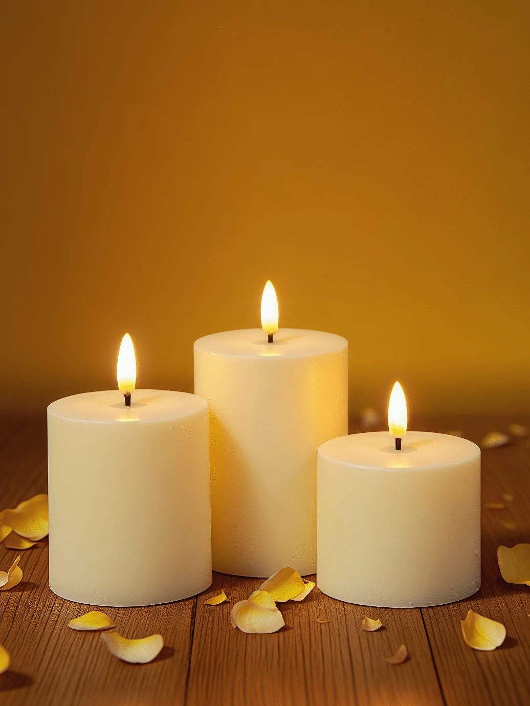 3pcs Remote Control LED Flickering Electronic Candle Lights - Battery Powered Night Lights, Realistic Candle Design Suitable For Birthday, Wedding, Home Decor, Party Events, Proposal, Christmas, Valentine's Day, Candle Lighting, Flame Effect Lighting - ánh sáng trắng ấm áp - Xem 1