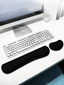 2个橡胶键盘腕托和符号鼠标垫 - 彩色 - 查看 3