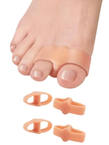 Soft Gel Toe Separators, For Foot Care - Flexible Gel Toe Seperators For Yoga And Everyday Relaxation - 2 Loops, Reusable Design - Toe Separators, Fits Men And Women - Multicolor - View 18