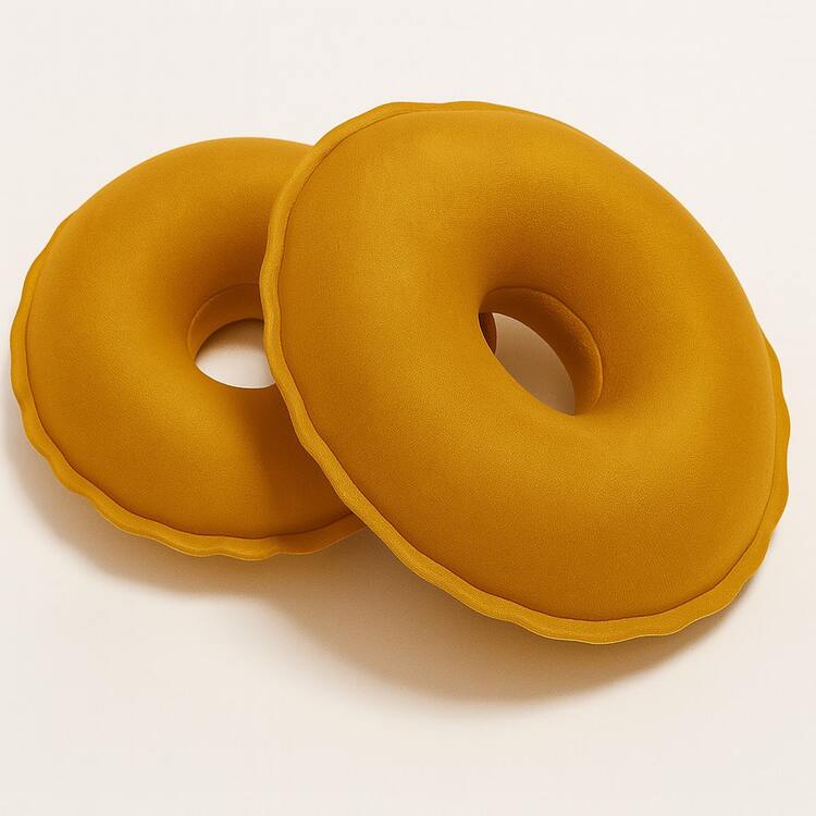 BABY MARATHON Breast Protector For Breastfeeding Or Donuts For Breasts, Breastfeeding Donut (1 Pair) - 鏽棕色 - 查看 1