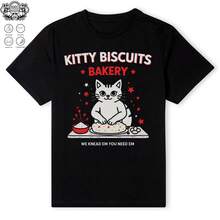 Womens Kitty Biscuits We Knead Em You Need Em Cat Lover Baking V-Neck T-Shirt.Png 0001 220G Cotton For All-Day Comfort – Great For Beach Days, Hiking, Casual Meetings, Or Airport Looks – Easy To Dress Up Or Down – Makes A Unique And Practical Gift For , Travelers, And Busy Professionals.4th Of Julysummer Outfits For Women - 黑色03 - 查看 1