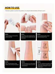 Custom Creative English Phrase Tattoo Sticker, Waterproof, Lasts 1-2 Weeks Without Glare, Suitable For Men And Women's Arms