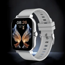 1pc Unisex Silicone Smart Watch Band, Make/Receive Calls, Pedometer, Calorie Counting, Mileage Tracking, Multi-Sport Modes, Alarm & Alert, 1.83" Full Touch Screen, Compatible With Android & IOS, Includes 1 Silicone Strap
