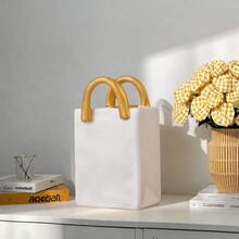 1 pezzo Borsa creativa a forma di vaso di lusso, accessorio per la decorazione della casa in resina minimalista moderna, vaso di fiori, decorazione per la stanza - Multicolore - Visualizzare 11