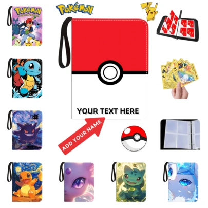 4-Pocket Trading Card Binder For 400 Cards - 50 Page Capacity, Durable Zippered Portable Organizer With Clear Plastic Sleeves & Sturdy Red Cover - Sports Cards, Game Cards, Sports Memorabilia Storage - Ideal Gift For Collectors, Sports Memorabilia Holder | Secure Zipper Closure | Clear Sleeves, Trading Card Storage