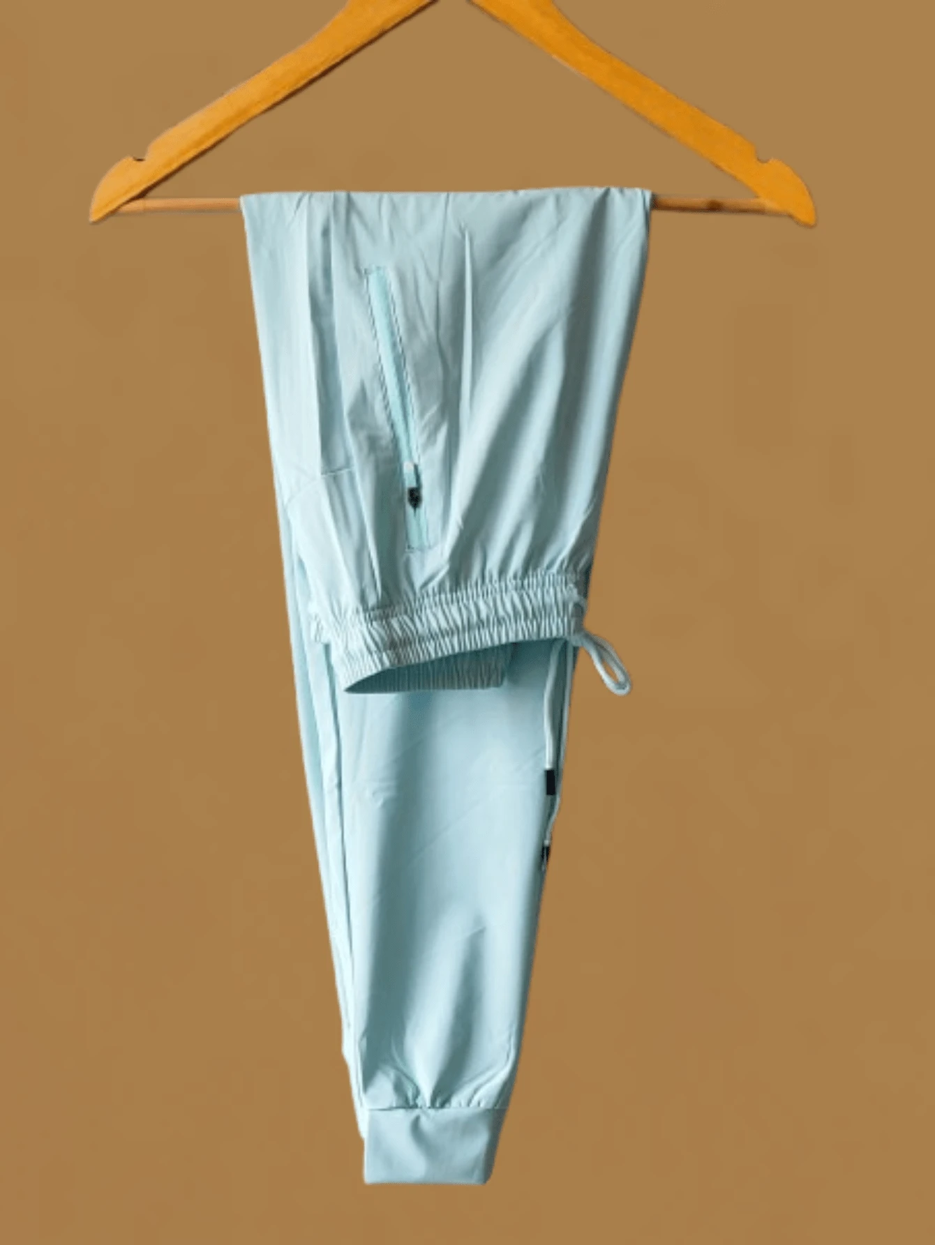 Women's Polyester Tie Pants - Light Wash - View 1