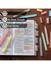 Aesthetic Highlighters,Soft Pastel Colors,Assorted Colors,School Supplies Soft Tip Colorful Handbook Markers Student Classroom Focus Underlining Markers(6 Pieces Will Be Shipped In Random Colors.),Highlighters>Pastel,Highlighter>Pastel,Random Stuff,Plumones,Coloring Markers,Markers For School,Highlighter>Pastel,Back To School