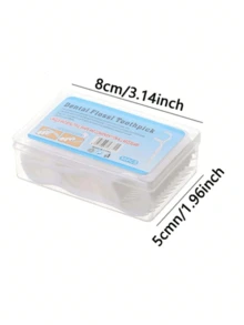 400-50pcs/Pack Disposable Toothpicks, Ultra-Fine Portable Dental Floss, Household Oral Cleaning Tool