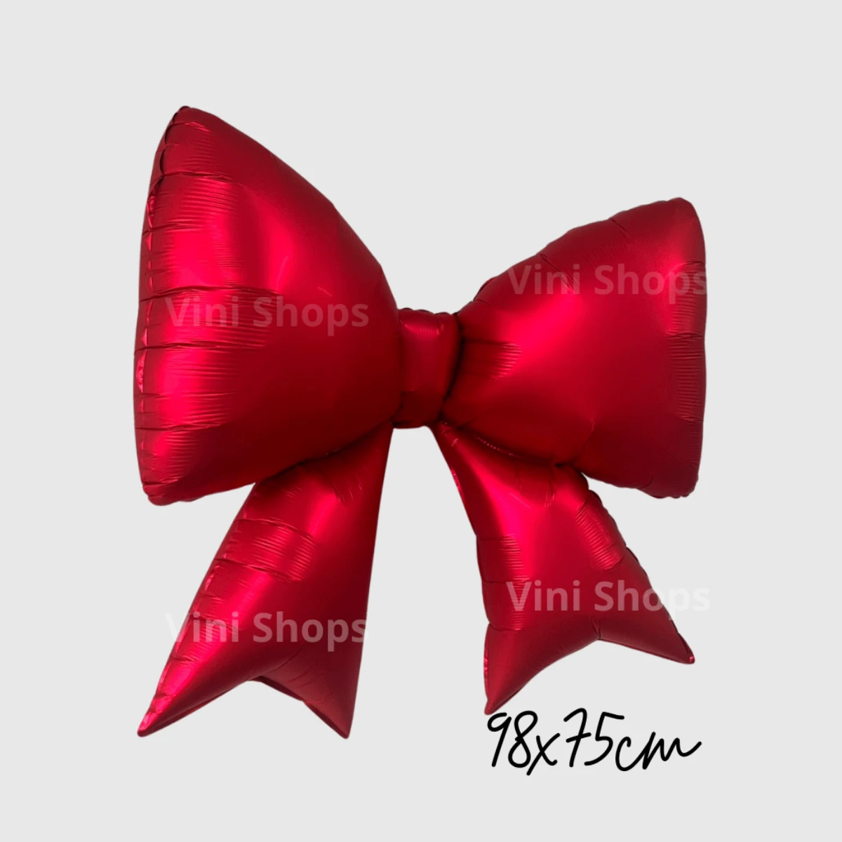 Giant Metallic Red Bow Balloon 98cm Party Decoration Ornament - 紅色 - 查看 1