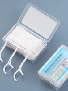 400-50pcs/Pack Disposable Toothpicks, Ultra-Fine Portable Dental Floss, Household Oral Cleaning Tool