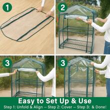 Portable Mini Greenhouse Tent – Clear Cover For Indoor & Outdoor Plants (No Rack)