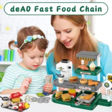 71Pcs Kids Fast Food Playset Caterer Kitchen Toy Set - 綠色 - 查看 7