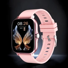 1pc Unisex Silicone Smart Watch Band, Make/Receive Calls, Pedometer, Calorie Counting, Mileage Tracking, Multi-Sport Modes, Alarm & Alert, 1.83" Full Touch Screen, Compatible With Android & IOS, Includes 1 Silicone Strap