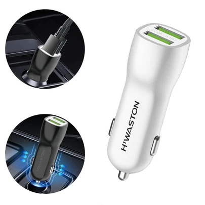 Carregador para Celular Veicular Carro Fonte 2 entradas USB CB-07