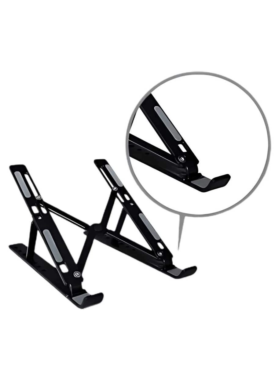 Laptop Stand - Foldable Iron Notebook Stand - 黑色 - 查看 1