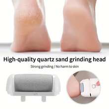 1 قطعة جهاز كهربائي قابل للشحن لطحن القدم، 3 رؤوس طحن بديلة، ضبط سرعة مزدوج، رأس طحن سميك لإزالة الندبات، قابل للشحن عبر USB، محمول وسهل الاستخدام، العناية بالبشرة الجافة والمتشققة، يقلل من الندبات، يصلح بشرة القدم - مناسب للاستخدام المنزلي والسفر - متعدد الألوان - مشاهدة 7