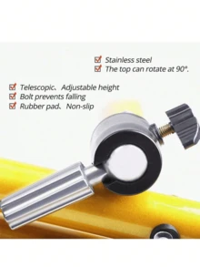 55 Inch Adjustable Aluminum Wig Stand Tripod With Rotatable Metal Head, Heavy Duty Wig Display Stand For Hairstyling And Exhibition - Multicolor - View 9