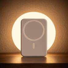 Batería de energía magnético inalámbrica de 10000 mAh , Batería Portátil Compatible Para Telefonos Celulares con Carga Inalambrica con Tipo C y USB. - Blanco - Ver 1