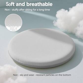 1-Pack Chair Cushion, Dining Chair Seat Pads, Seat Cushion & Butt Cushion – Essential For Summer Long Sitting, Breathable & Anti-Sweat, Durable & Non-Slip. Suitable For Office Seat Pads, Outdoor Cushions, Floor Cushions.