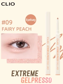Clio K-Beauty EXTREME GELPRESSO 3mm 膠/凝膠眼線筆，眼線/眼袋/下眼線筆，濃郁高顯色，絲滑奶油般塗抹，持久顯色，霧面妝效，防水防汗，日常彩妝 - 09 FAIRY PEACH - 查看 2