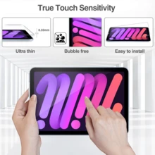 2 bucăți folie de protecție pentru tabletă, sticlă securizată, ecran protector de înaltă definiție rezistent la explozii, rezistent la degete, rezistent la zgârieturi, rezistent la uzură, compatibil cu iPad Air/Pro/Mini/1/2/3/4/5/6/7/8/9/10/8 inci/9,7 inci/10,2 inci/10,5 inci/10,9 inci/11 inci/12,9 inci, seria de tablete anti-amprentă, anti-cădere, anti-zgârieturi, robust, cu claritate puternică