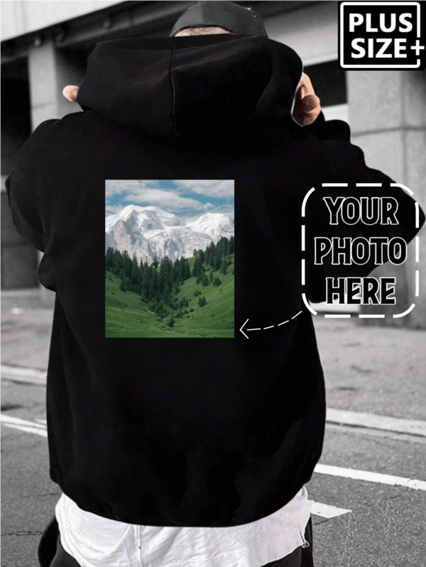 Sudaderas personalizadas para hombres de talla grande (hasta 6XL): Sudaderas con capucha con texto - Diversas fuentes y opciones de color, adecuadas para varios festivales/aniversarios/cumpleaños/mascotas/personalización de parejas, otoño