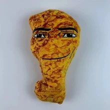 1 件，23 厘米/9.05 英寸，毛绒鸡腿娃娃，Gegagedigedagedago，游戏周边，表情娃娃，抽象，食物娃娃手办，抓娃娃机娃娃，搞笑娃娃，礼物，丑萌娃娃，蒸汽波周边，网络名人毛绒玩具，抱枕 - 彩色 - 查看 2