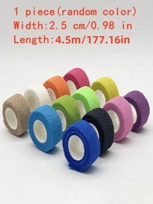 4 Rolos Bandagem Adesiva Autoadesiva Proteção para Dedos Bandagem Elástica Coesiva Fita Veterinária para Primeiros Socorros, Esportes, Animais, Banda Elástica, Bandagem Diária para Animdeaixcíes, Esportes, Punho e Tornozelo - Cor Aleatória, Bandagem Adesiva Respirável Bandagem Adesiva Elástica Adequada para Animais de Estimação, Esportes