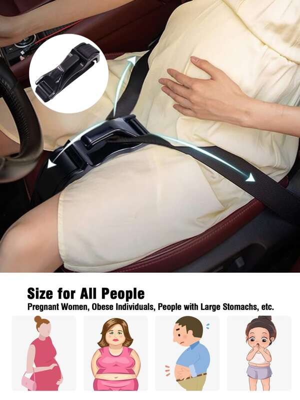 Universeller Schwangerschaftsgürtel, verhindert Einklemmen des Bauches, verstellbarer Komfort, geeignet für schwangere Frauen und übergewichtige Personen, Bauchschutz, Schwangerschaftsgürtel
