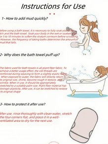 1 Peça Luvas De Banho Esfoliantes Para Esfoliação Corporal, Toalha De Banho Para Escovar Pele Morta, Esfoliante Corporal De Espuma Para Massagem De Banho Spa, Luvas De Banho Esfoliantes Reversíveis Para Spa, Massagem, Esfoliação Corporal