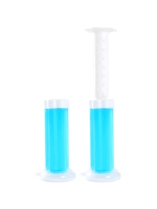 2pcs Toilet Gel Stamps - 6 Scents Toilet Bowl Cleaner Gel, Long-Lasting Flower Shaped Bathroom Freshener, Keeps Toilet Bowl Freshly Scented And Clean
