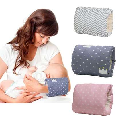 1pc Comfortable Nursing Arm Pillow, Breastfeeding Arm Pillow, Baby Nursing Care Pillow, Baby Care Head Support Pillow For Nursing And Bottle Feeding