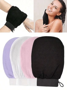 1 件 / 2 件 / 3 件去角质手套、深层清洁、去角质沐浴手套、纤维身体磨砂膏、淋浴去角质手套去除死皮和污垢、去角质毛巾、温和活肤 SPA 手套、礼物、圣诞节、万圣节礼物（随机包装袋） - 彩色 - 查看 12