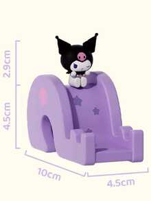 Podstawka na telefon z postaciami Sanrio, Hello Kitty, Kuromi, My Melody, Cinnamoroll, Pochacco i Hangyodon, uchwyt na biurko w kształcie suwaka, antypoślizgowa silikonowa podstawa, uniwersalny uchwyt na iPhone'a/Androida/tablet, uroczy element wystroju pokoju w stylu kawaii i prezent podróżny dla dziewczynek, nastolatek i kolekcjonerów Sanrio