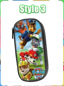 Caja de útiles escolares con diseño de dibujos animados de , bolsa de papelería de gran capacidad, estuche para lápices, bolsa de papelería linda de tela