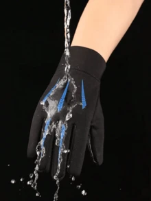 1 Pair Winter Warm Gloves, Anti-Slip Touchscreen, Unisex, Thick Fleece Lining, Windproof, Cold-Proof, Waterproof, Suitable For Cycling, Outdoor Sports, Autumn/Winter Seasons And Various Occasions. - Multicolor - View 3