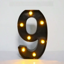 8.58 英寸发光 LED 字母/数字等黑色/白色/粉色字母标志 LED 标志 26 个字母夜灯标志数码灯标志夜灯家庭酒吧圣诞灯生日派对婚礼装饰，0-9 数字粉色发光字母，电池供电闪烁字母，带灯，适用于派对、求婚、周年纪念、婚礼、情人节、周年纪念、餐桌、墙壁氛围灯装饰 - 黑色 - 查看 35