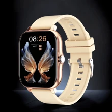 1pc Unisex Silicone Smart Watch Band, Make/Receive Calls, Pedometer, Calorie Counting, Mileage Tracking, Multi-Sport Modes, Alarm & Alert, 1.83" Full Touch Screen, Compatible With Android & IOS, Includes 1 Silicone Strap