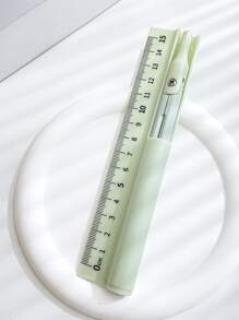 1pcMultifunctional Compass Pen Ruler Set Blue Geometry Tool For Drawing Measuring And School Supplies Design For Students And Professionals,Back To School Season, Gifts