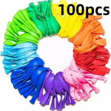 100 globos de fiesta de colores surtidos de 12 pulgadas globos coloridos de látex grueso globos multicolor brillantes para niños cumpleaños fiesta de arco iris perfectos para ambientación festiva y decoración de Halloween