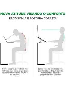 Laptop Stand - Foldable Iron Notebook Stand - 黑色 - 查看 3