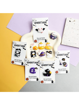 畅销万圣节系列节日口袋拥抱卡，蝙蝠与幽灵礼品卡，有趣又可爱！（款式随机）