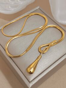 1 chiếc vòng cổ xích rắn vàng sang trọng tối giản dành cho nữ & bé gái - Thép không gỉ mạ vàng 18K, mặt dây chuyền thanh lịch, trang phục nhiều lớp để đeo hàng ngày, quà tặng Ngày của Mẹ, trang sức bãi biển Boho, vật dụng thiết yếu cho văn phòng & buổi tối - Nhiều màu - Xem 7