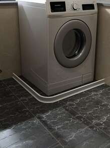 1 件 1 米白色硅胶止水条，用于浴室防水和防潮浴室阻水条、浴室防水条、淋浴房防水条、卫生间地板阻水条、台面自粘条耐用防水密封条 - 1 卷防水阻水条，适用于浴室、淋浴房、卫生间地板 - 易于安装