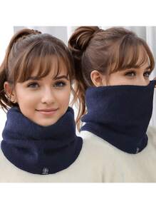 多功能防护面罩围巾，适合户外运动，单件装，冬季保暖围脖，男士滑雪围脖，女士围脖，男士抓绒围脖面罩，加厚防风围巾，寒冷天气防护，适合日常穿着 - 彩色 - 查看 4